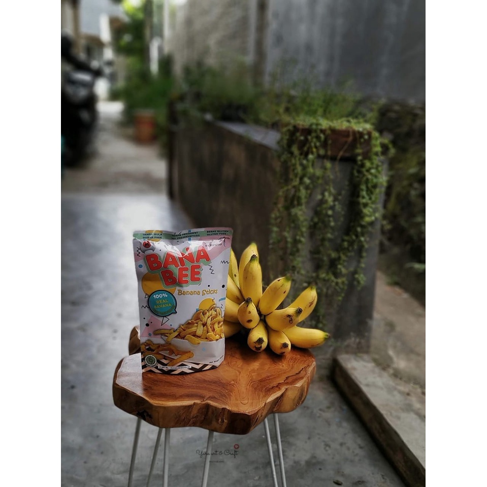 BANABEE Pisang Stick 100 gr oleh oleh keripik pisang khas Lampung ECER dan GROSIR | Kiiyoomii |