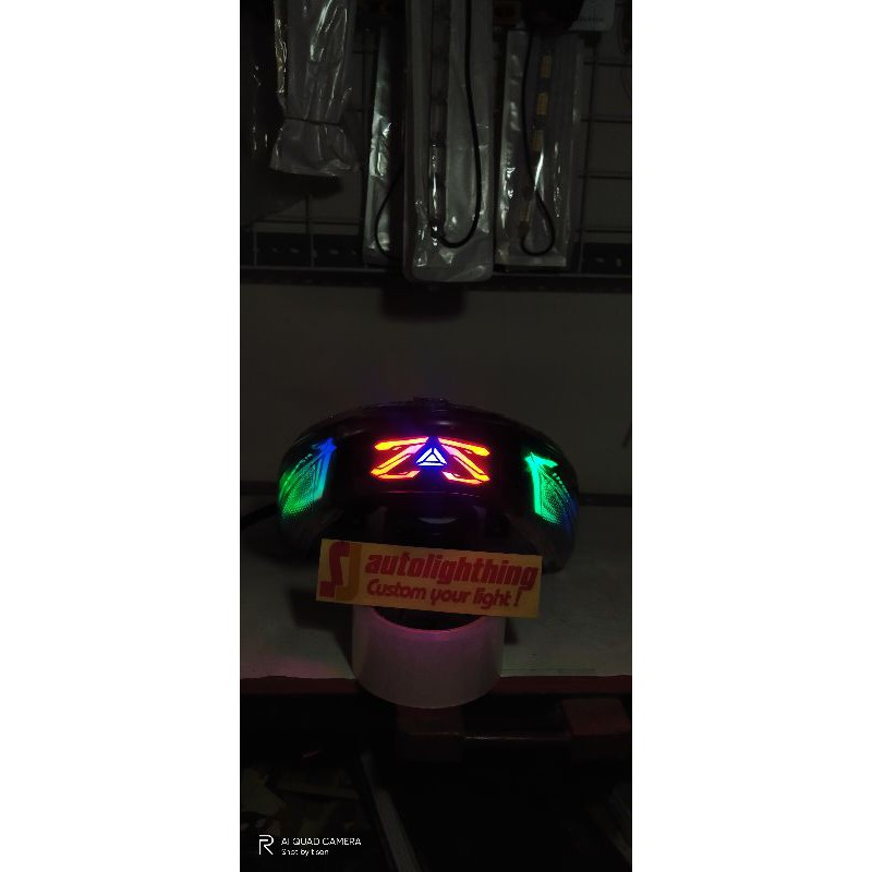 Stoplamp lampu rem belakang vario 110 karbu RGB sein running