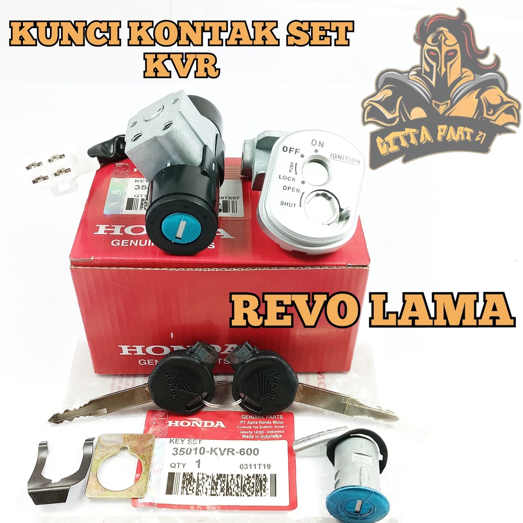 KUNCI KONTAK SET PLUS JOK BELAKANG HONDA KVR KUALITAS ASLI ORIGINAL HONDA AHM PRESISI PAS TINGGAL PASANG AWET DAN DIJAMIN MANTAP / KUNCI KONTAK REVO / KUNCI KONTAK REVO LAMA / KUNCI REVO / KUNCI REVO LAMA / KONTAK REVO / KONTAK REVO LAMA / KUNCI SET REVO