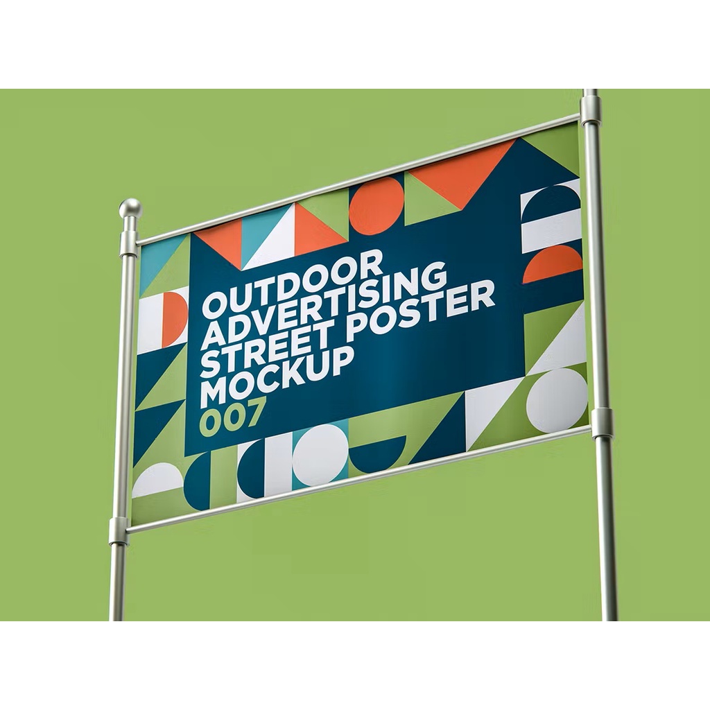 Outdoor Advertising Street Poster Mockup