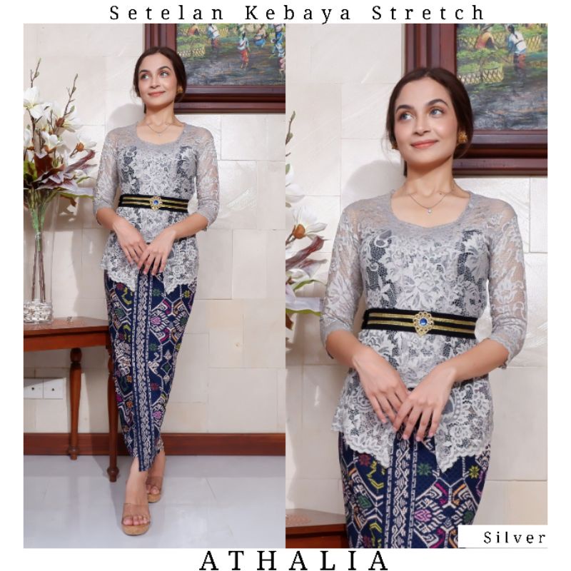 Setelan Kebaya Kutubaru Stretch Athalia