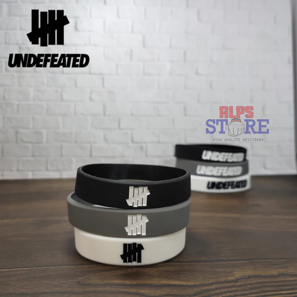 Gelang Karet UNDEFEATED fashion Branded hype bracelet rubber Pria Wanita casual Silikon impor
