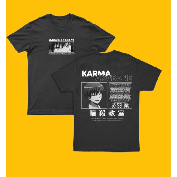 Kaos Anime Assassination Classroom Karma Akabane Ansatsu Kyōshitsu