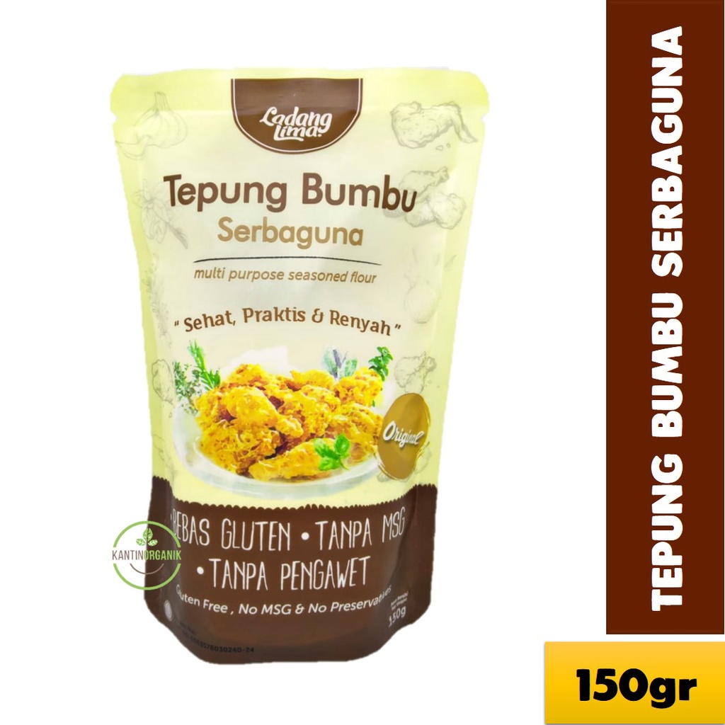 

Ladang Lima TEPUNG BUMBU INSTAN Tepung Goreng Sehat Serba Guna No MSG
