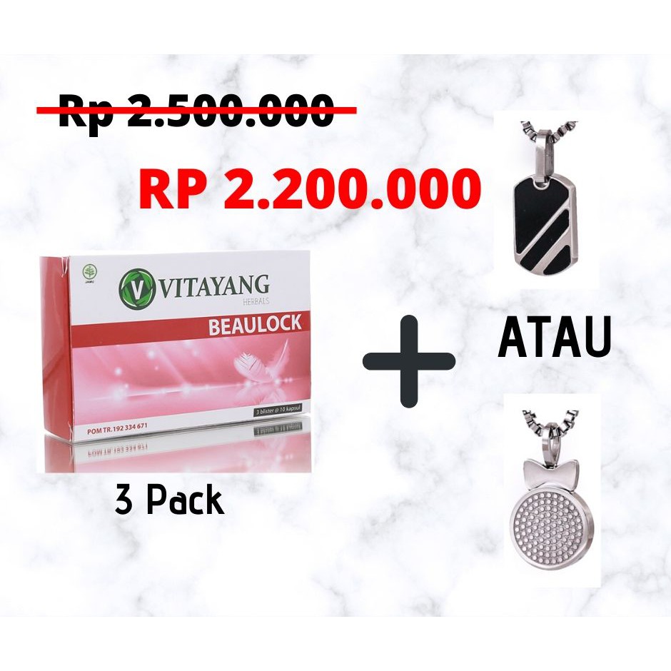 PAKET IMUNITAS | 3 PAKET BEAULOCK + 1 KALUNG KK LIFORCE CHILDREN