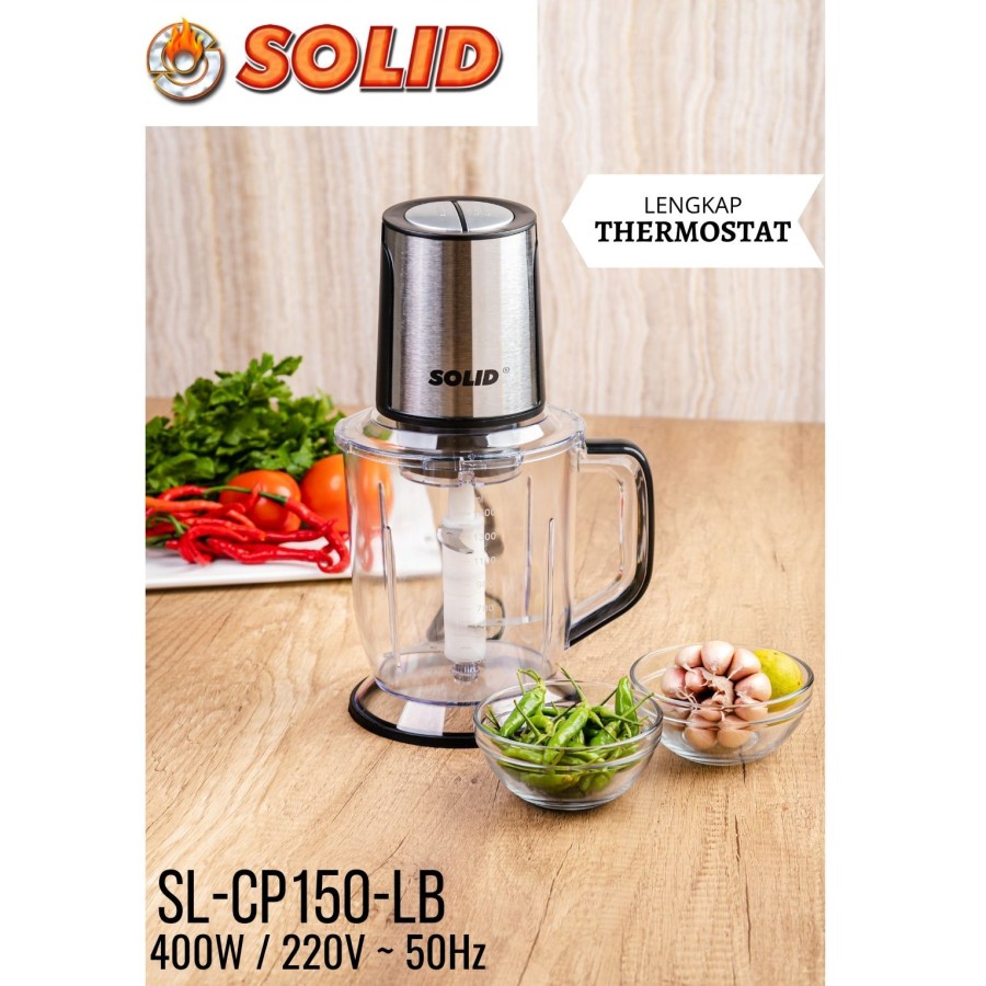 SOLID Food Chopper SL-CP 150-LB Penggiling Daging - Garansi Resmi 1Thn