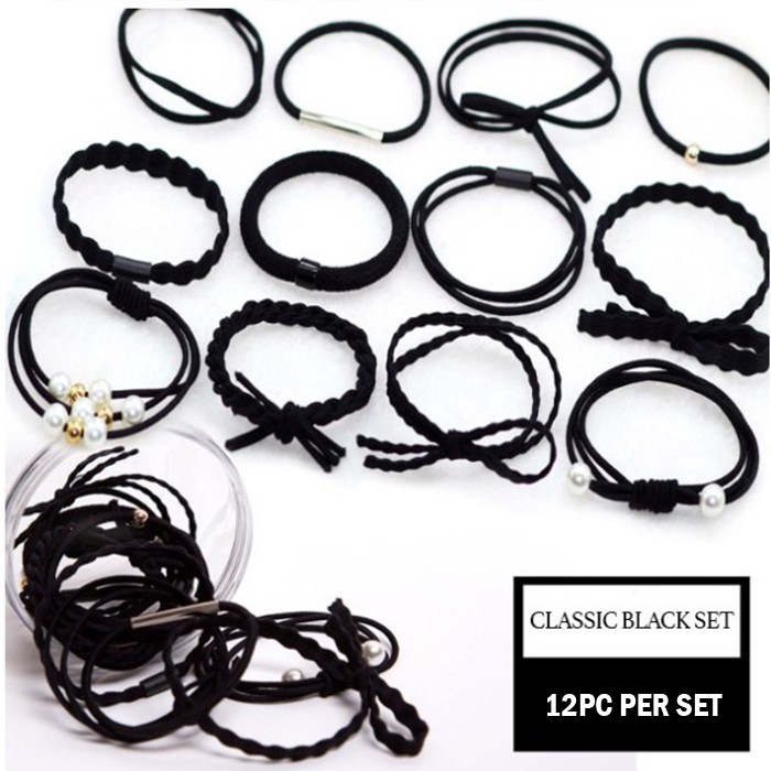 ★ Cayman ★ 12pcs Ikat Rambut Wanita Set Korea Fashion Women Lady Hair Band Set SJ015-3