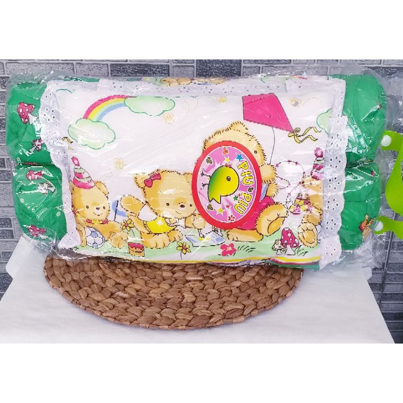 Bantal Guling Bayi Set 3in1 Piu || Perlengkapan Tidur Bayi