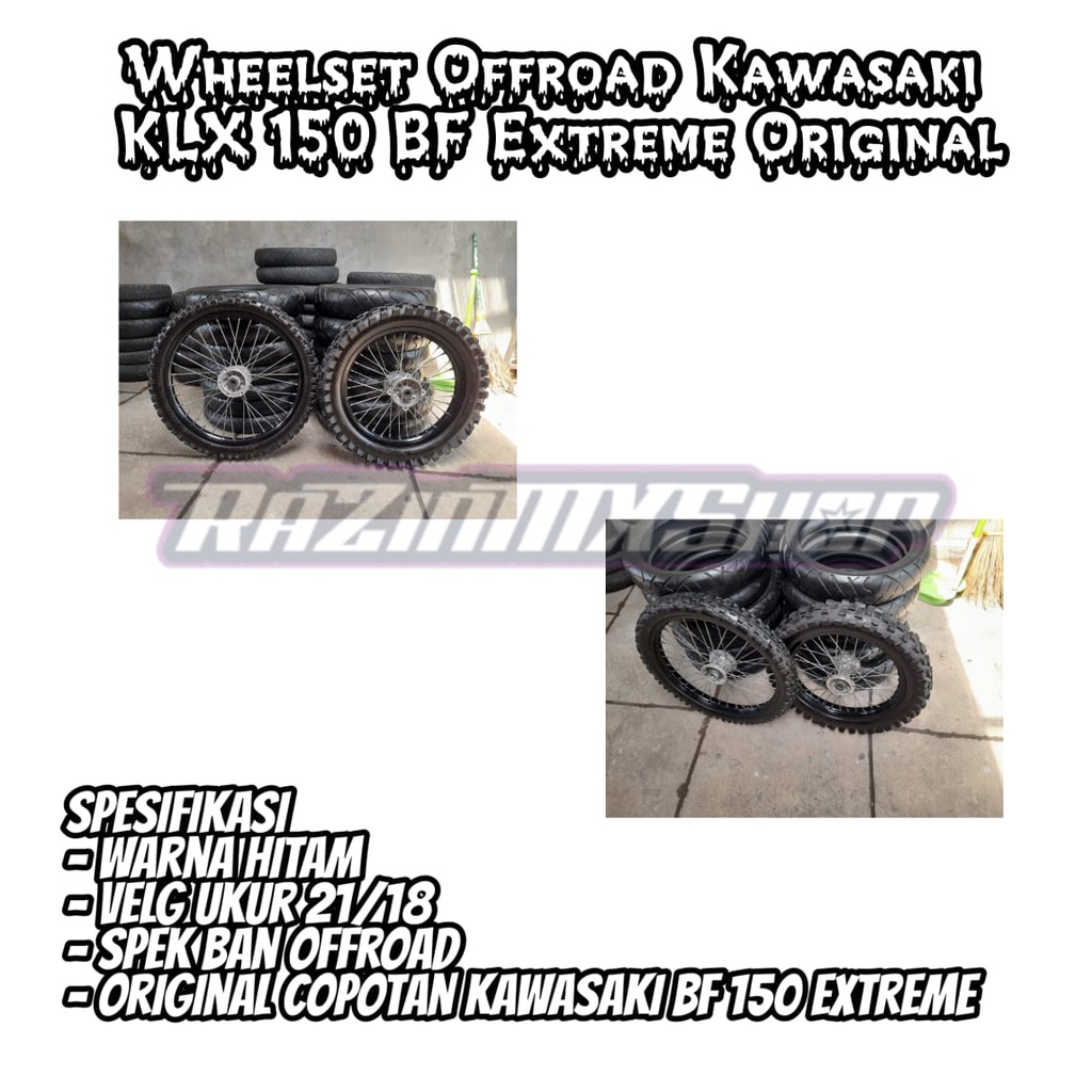 RODA WHEELSET COPOTAN ORIGINAL KAWASAKI KLX 150BF EXTREME