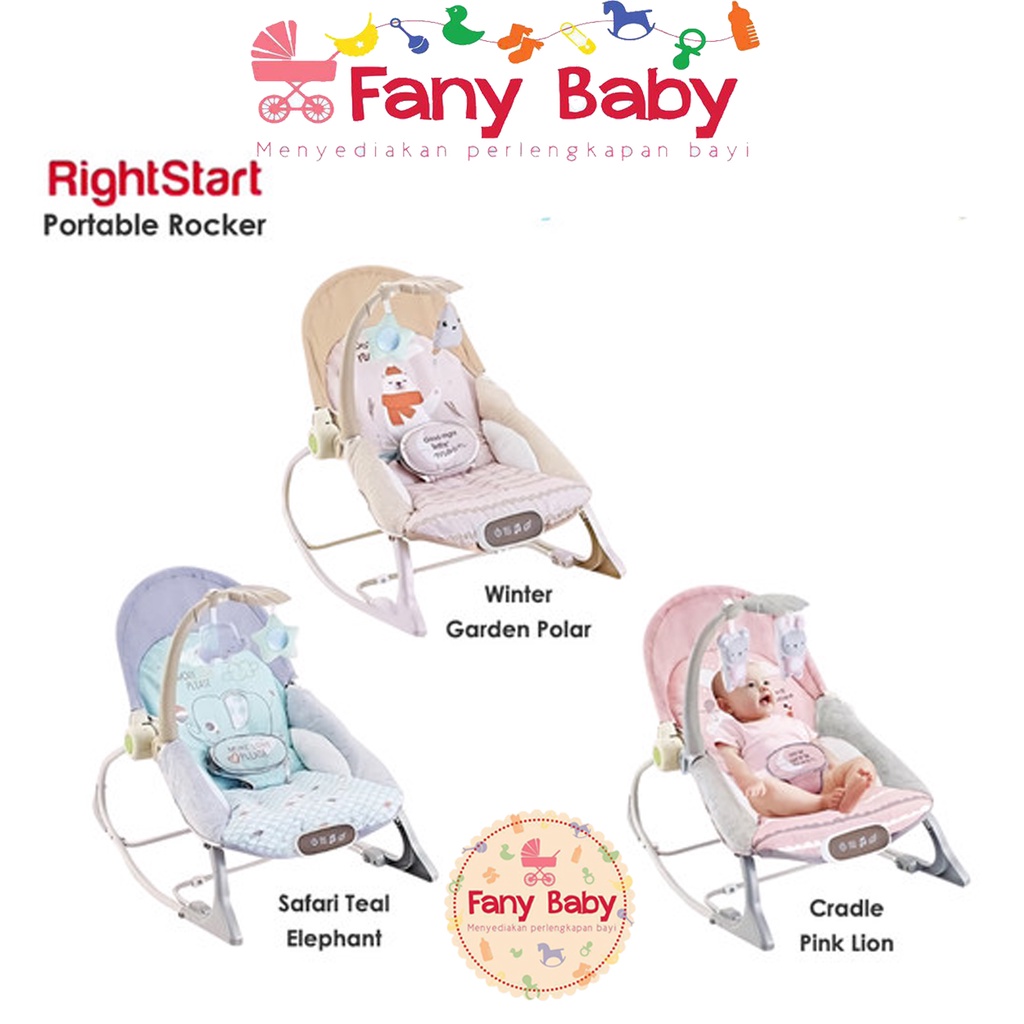 RIGHT START NEWBORN To TODDLER PORTABLE ROCKER