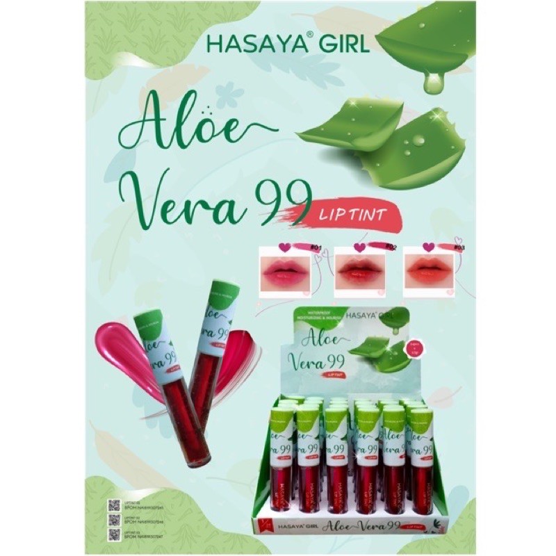 LIPTINT ALOEVERA NASAYA 99 BPOM✅