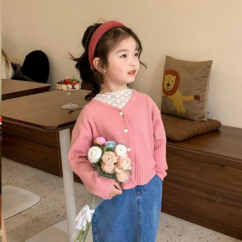 Laura Cardigan Anak Perempuan 1-3th rajut halus