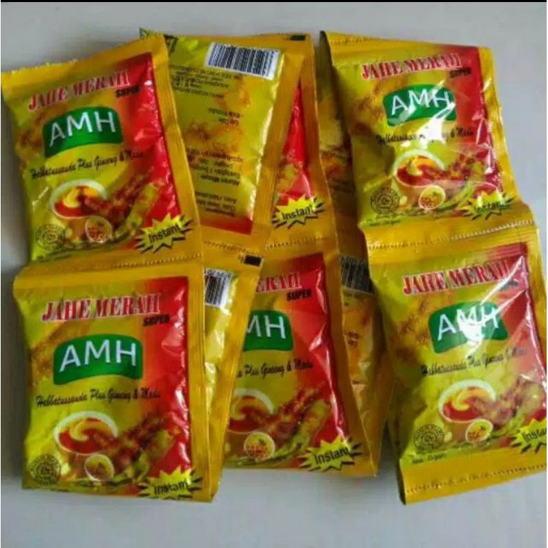 

Jahe Merah AMH Sachet 20gr – 1 Renceng Isi 10 Sachet, Minuman Herbal Hangat & Sehat