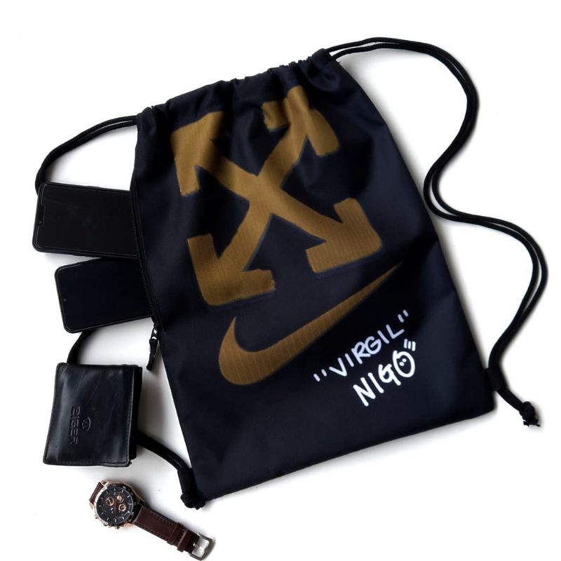 Tas Serut Bola String Bag Pria Wanita Gymsack Olahraga Futsal