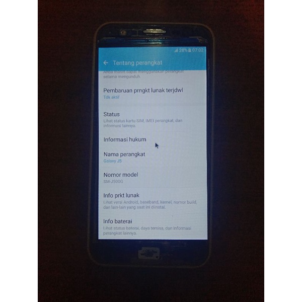 2 unit Samsung j5 2015 SM J500G minus