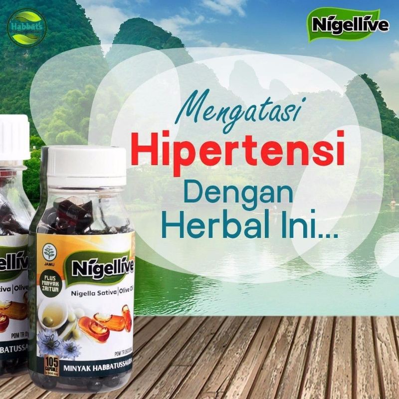 Jual Nigellive Ampuh Atasi Hipertensi Darah Tinggi Minyak Zaitun Habbatussauda Indonesia Shopee Indonesia