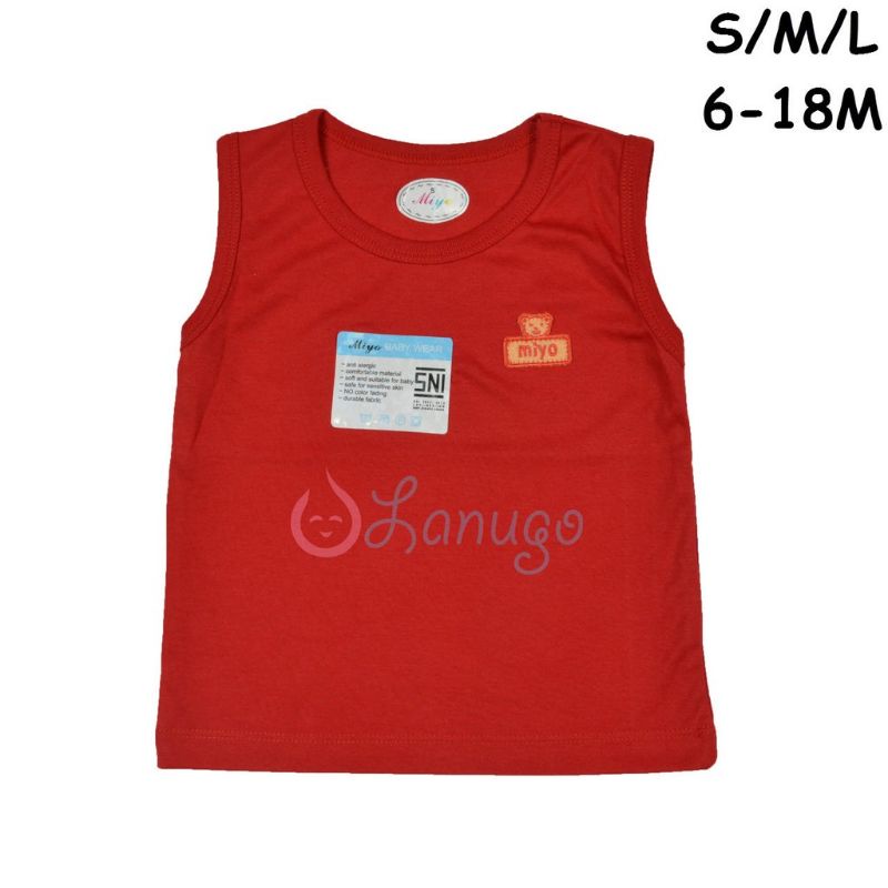 Miyo singlet baby merah s/m/l