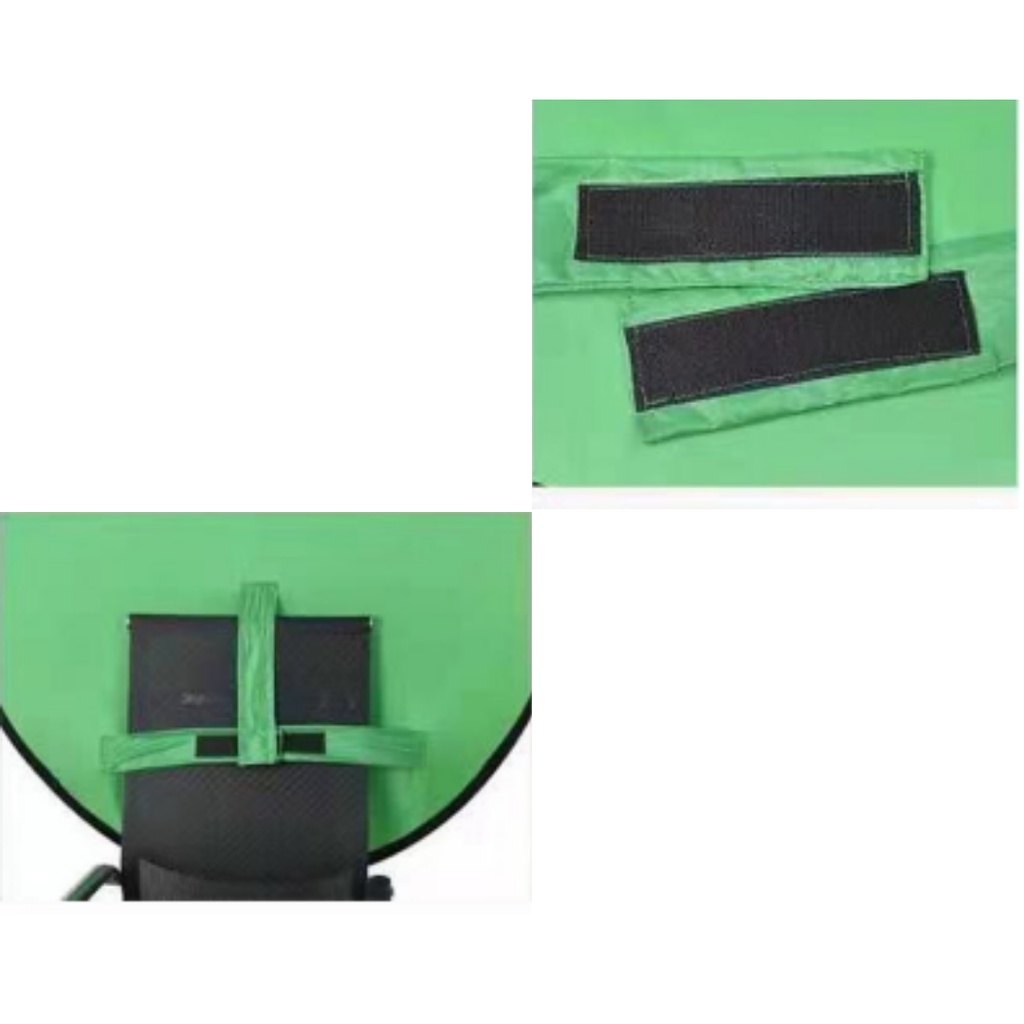 GREEN SCREEN Lipat Portable Background ChromaKey Kelas Online ZOOM OBS [READY STOCK]