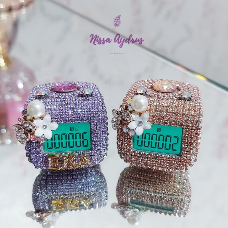 Nisa Aydrus - USB Charger 6 Channel Tasbih Digital Swarovski Premium