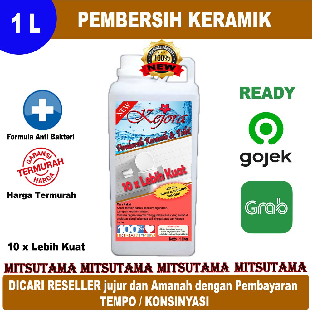 KEJORA Pembersih Keramik - KEJORA Pembersih Noda Bandel Pembersih Lantai Porcelain Bonus Kuas