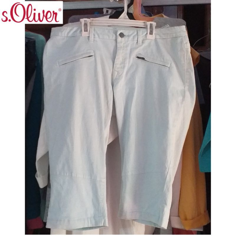 S.oliver short Jeans Mint Celana Pendek Denim Branded Wanita