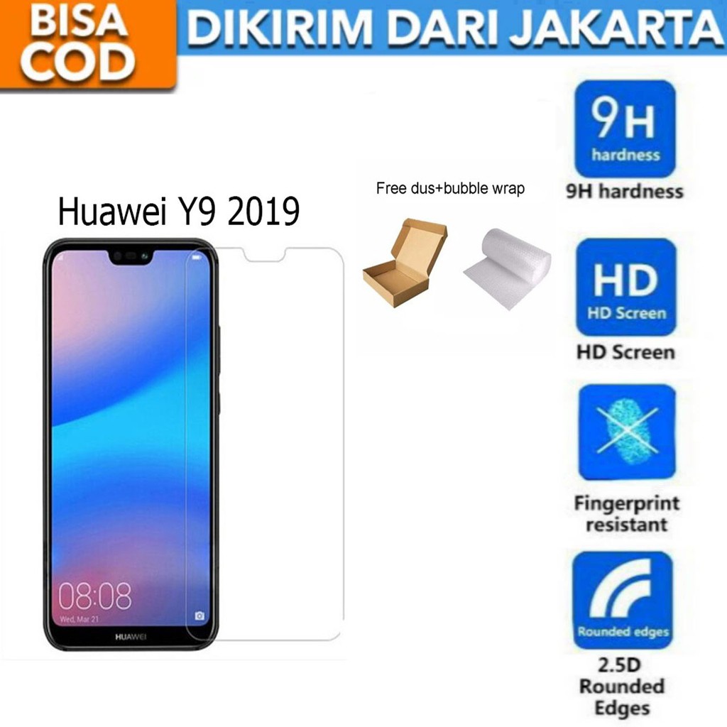 Huawei Y9 2019 Tempered Glass Screen Protector Anti Gores