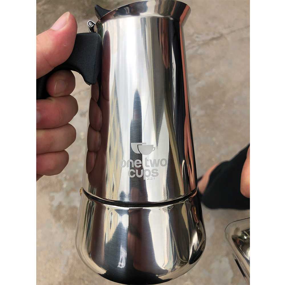 One Two Cups Espresso Coffee Maker Moka Pot Teko Stovetop Filter - Z21