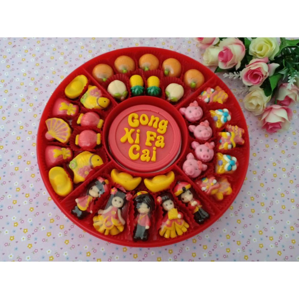 

coklat ornament imlek gong xi fa cai Bagus