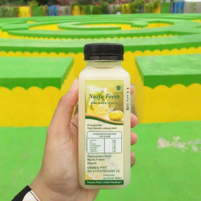

SARI LEMON MURNI 250 ML/MINUMAN DIET SEHAT ALAMI/SARI LEMON ASLI/NURFA FRESH/SARI JERUK LEMON