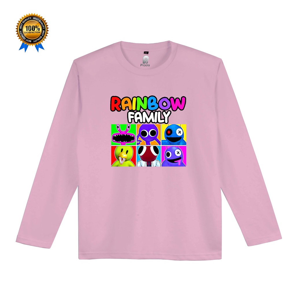 kaos anak rainbow friends lengan panjang unisex