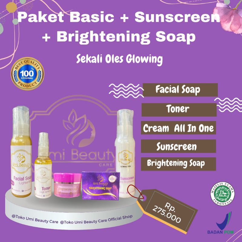 UBC umi Al-Fatih paket brightening kulit normal