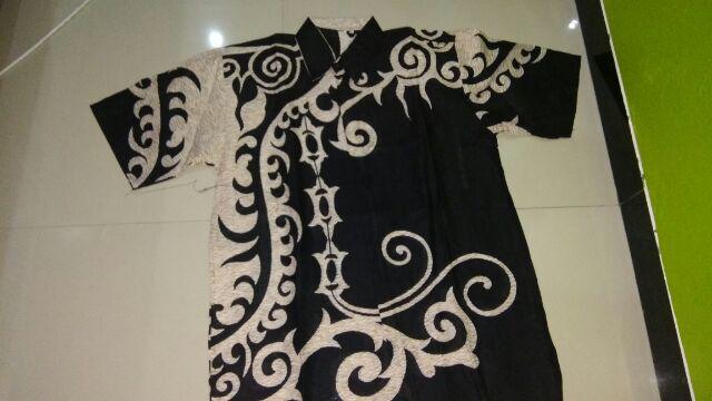 Risna Batik Hrb26 Kenongo Kemeja Hem Pendek Padi Pekalongan M L Xl Murah Keren Batik Pria Wajik Biru