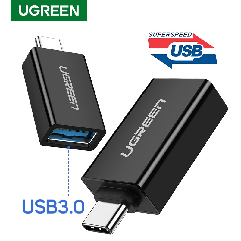 【Stok Produk di Indonesia】Ugreen Kabel Adapter USB Tipe C Ke USB 3.0 OTG Untuk One plus 6 5 Xiaomi mi 8 Huawei