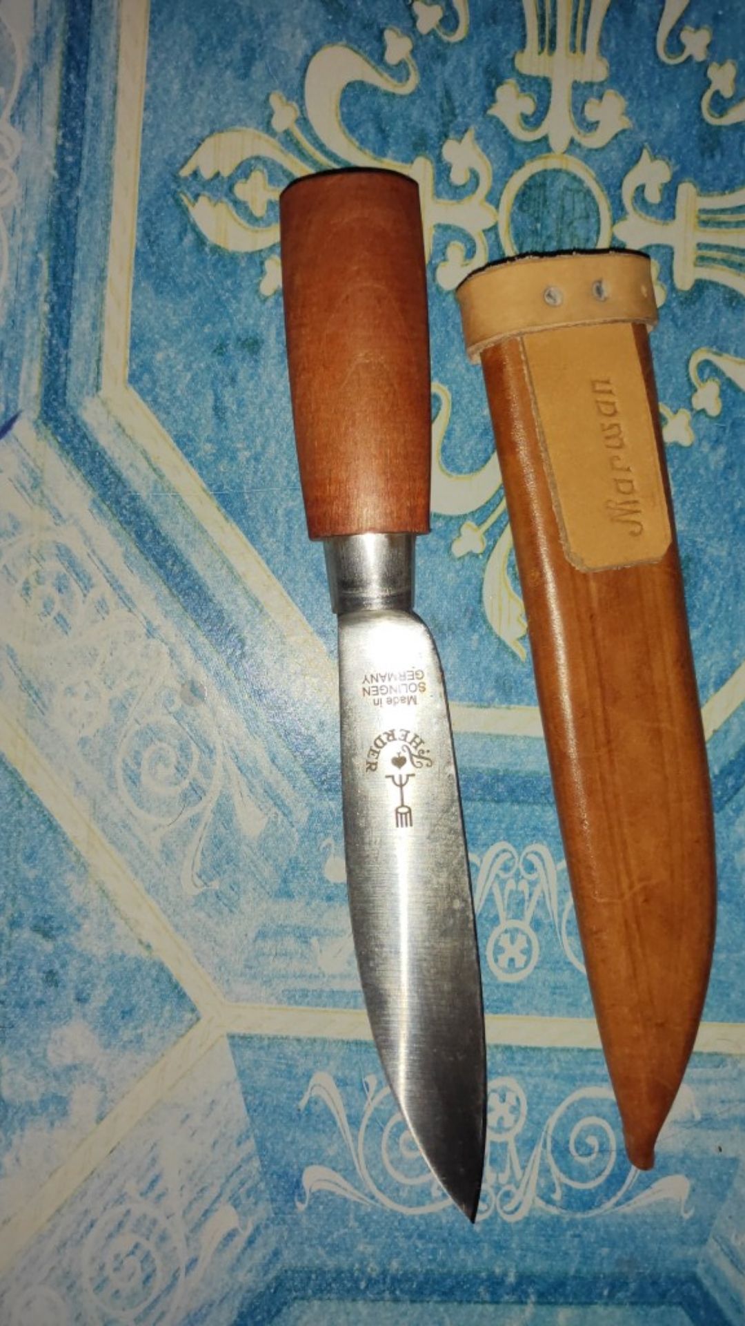 Pisau Garpu 5 Asli Made In Germany + Sarung / Pisau Dapur Herder