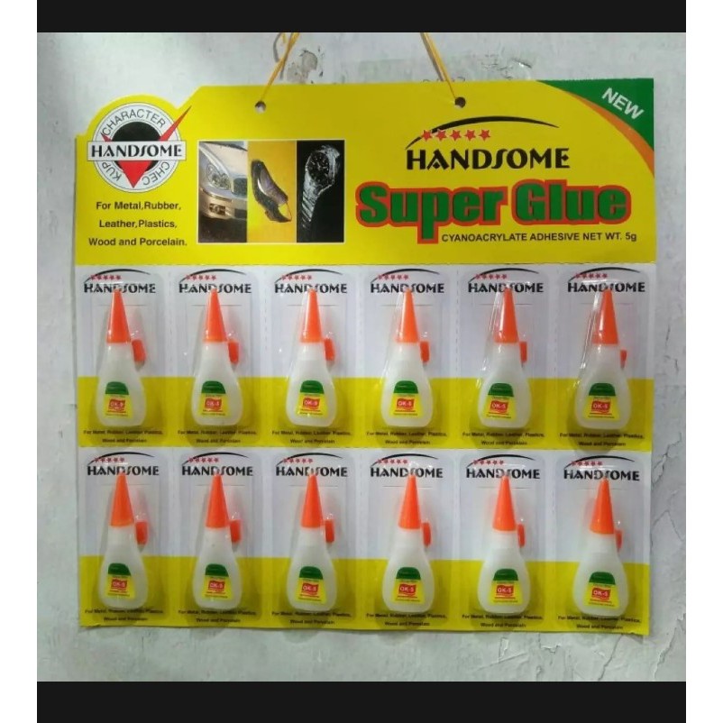 LEM KOREA HANDSOME POWER GLUE PEREKAT SUPER LEBIH KUAT CYANOACRYLATE ADHESIVE