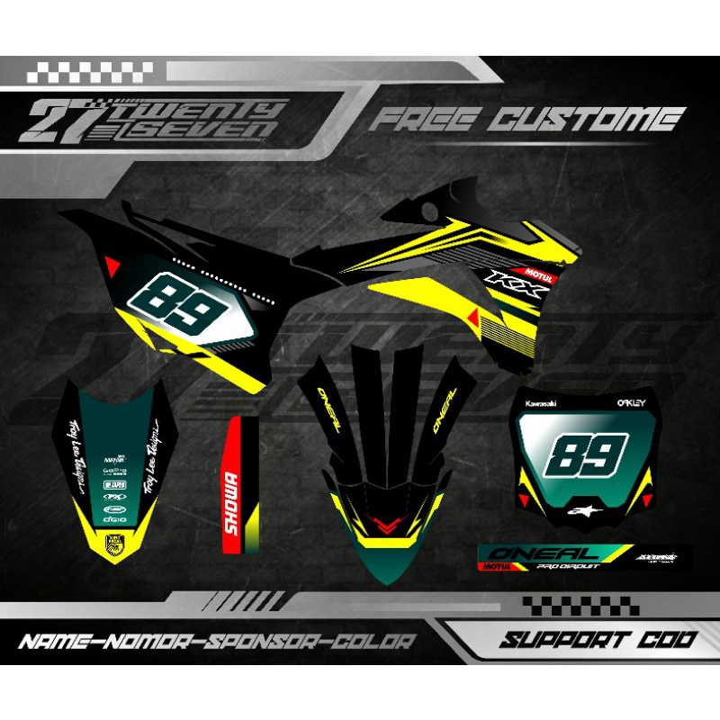 DECAL KX 85 FULL BODY DECAL KX 85 BEBEK STANDAR