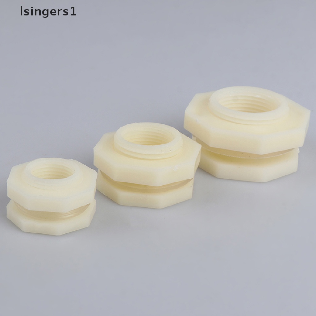 (lsingers1) Konektor Pipa Tangki Air Akuarium Bahan ABS Ukuran 1 / 2 &quot;3 / 4&quot; 1 &quot;