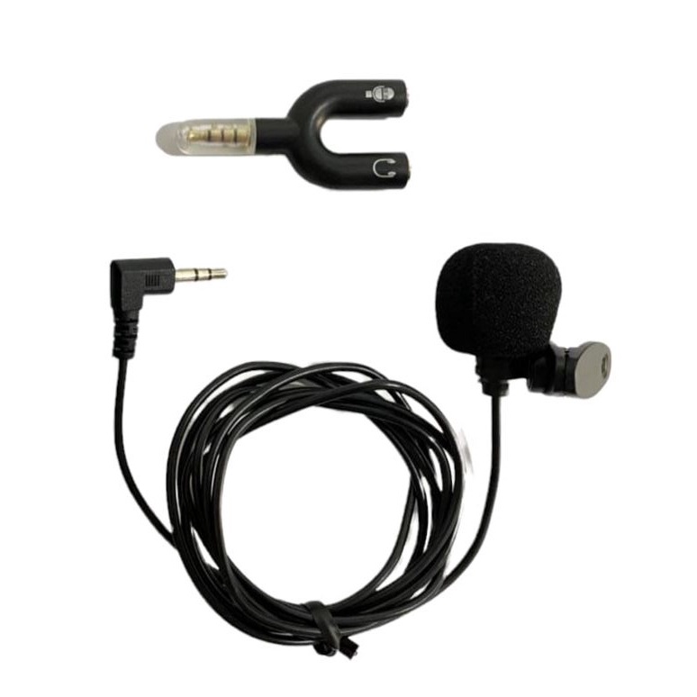 G-power Lavalier Microphone Clip On Mini Kabel Jack 3.5mm Original Garansi Resmi