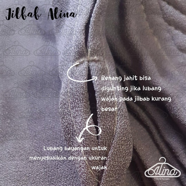 Jilbab Syari Jumbo Alina - Bergo Syari XXL Wolfis - Hijab Panjang