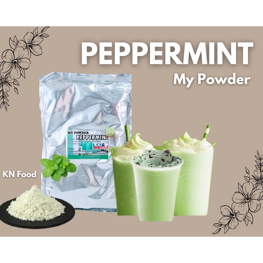 Jual Bubuk Minuman Mint Powder Peppermint Kg Bubuk Minuman Rasa Peppermint Bubuk Mint