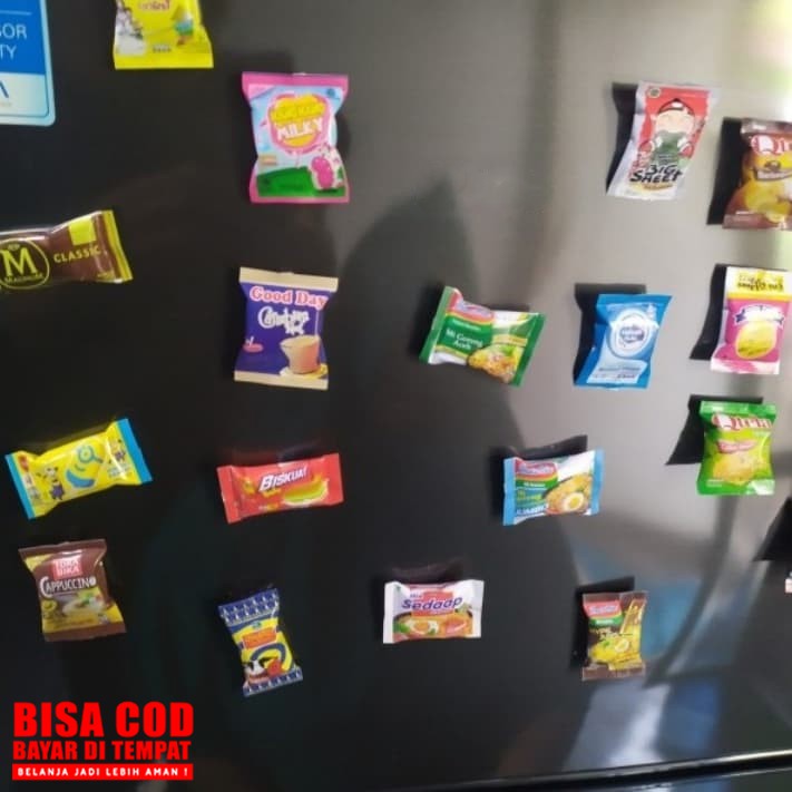 Cod Magnet Kulkas Pajangan Miniatur Model Snack Jajanan Koleksi Mainan [VENUS]