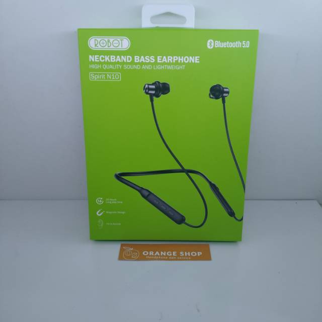 Headset/Earphone Robot Bluetooth Spirit N10 Garansi Resmi