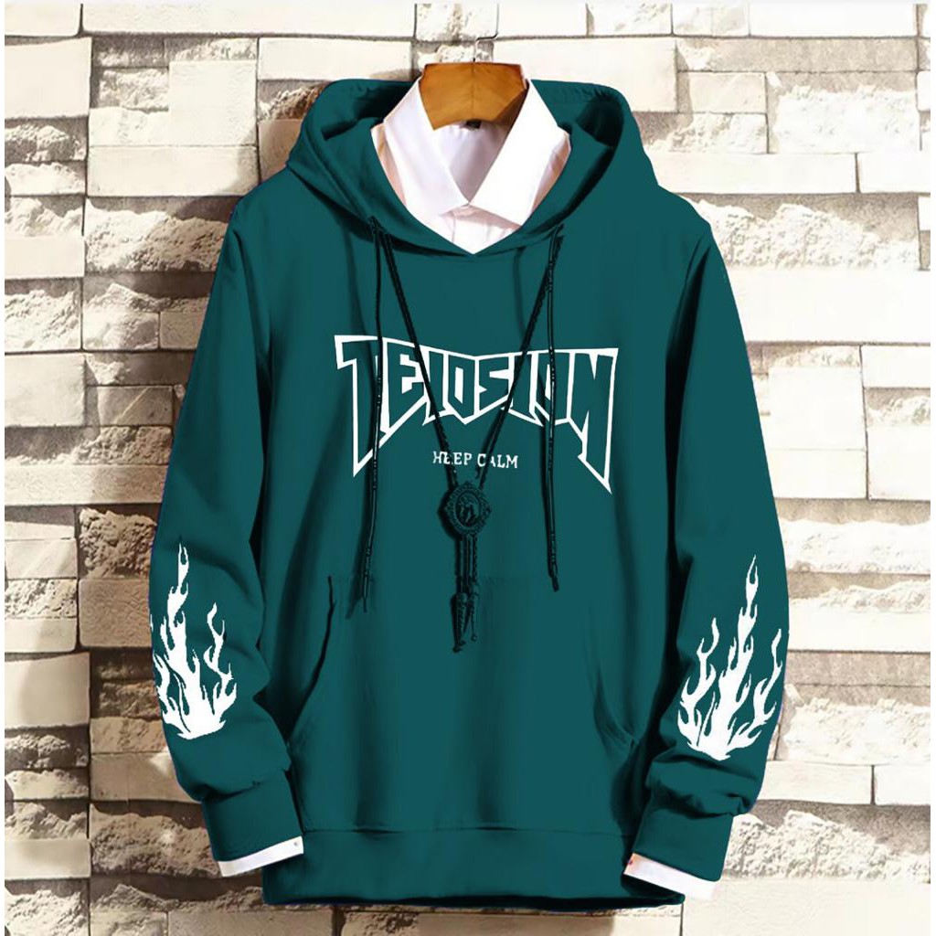 Hoodie Pria / Hodie Pria  / Jaket Pria Telosion Bahan Fleece UK L-XL