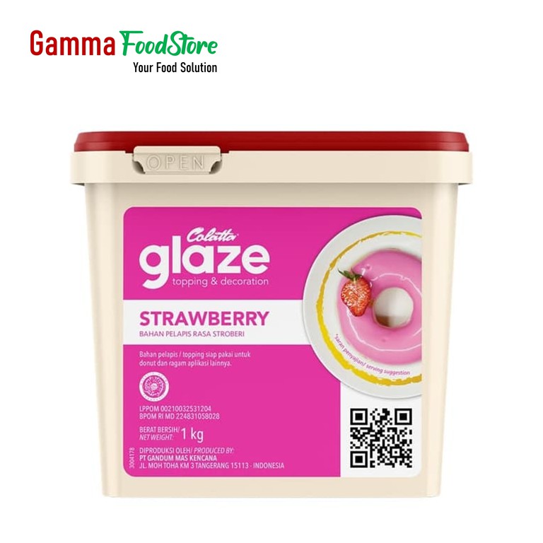 

Colatta Glaze Toping Rasa Strawberry 1 Kg