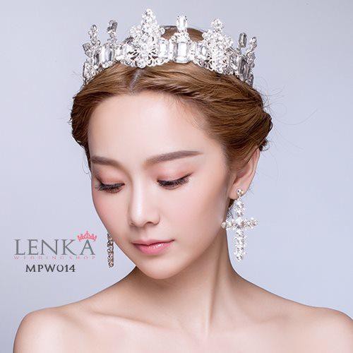 [PRODUK TERMURAH] AKSESORIS PERNIKAHAN RAMBUT MAHKOTA WANITA PESTA PENGANTIN MPW014