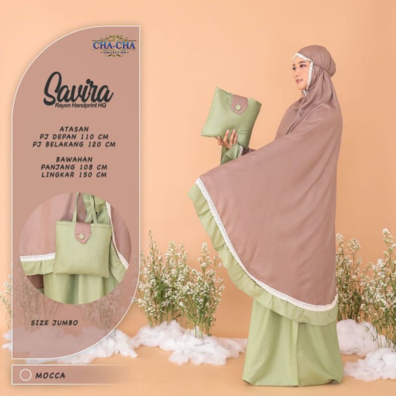 Mukena Savira Jumbo fashion solo recommended high quality