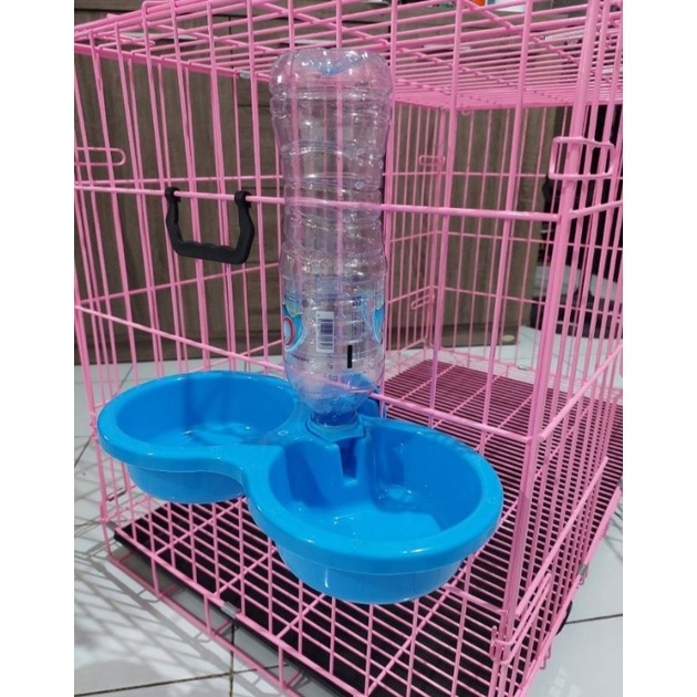 tempat makan minum gantung kucing , anjing, kelinci