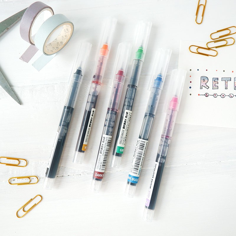 

Rainbow Retro Needle Point Pen Set 6pc / Pulpen