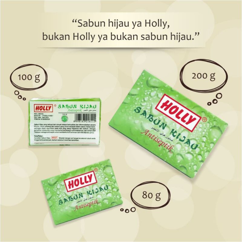 Holly Sabun Hijau Antiseptik