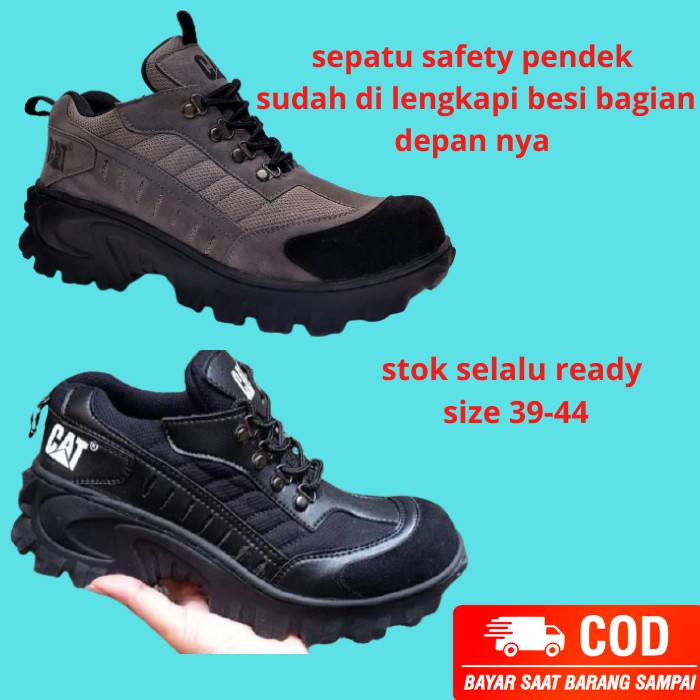 Sepatu safety murah pria.Sepatu safety ujung besi murah.Sepatu kerja harian pria Outsole karet